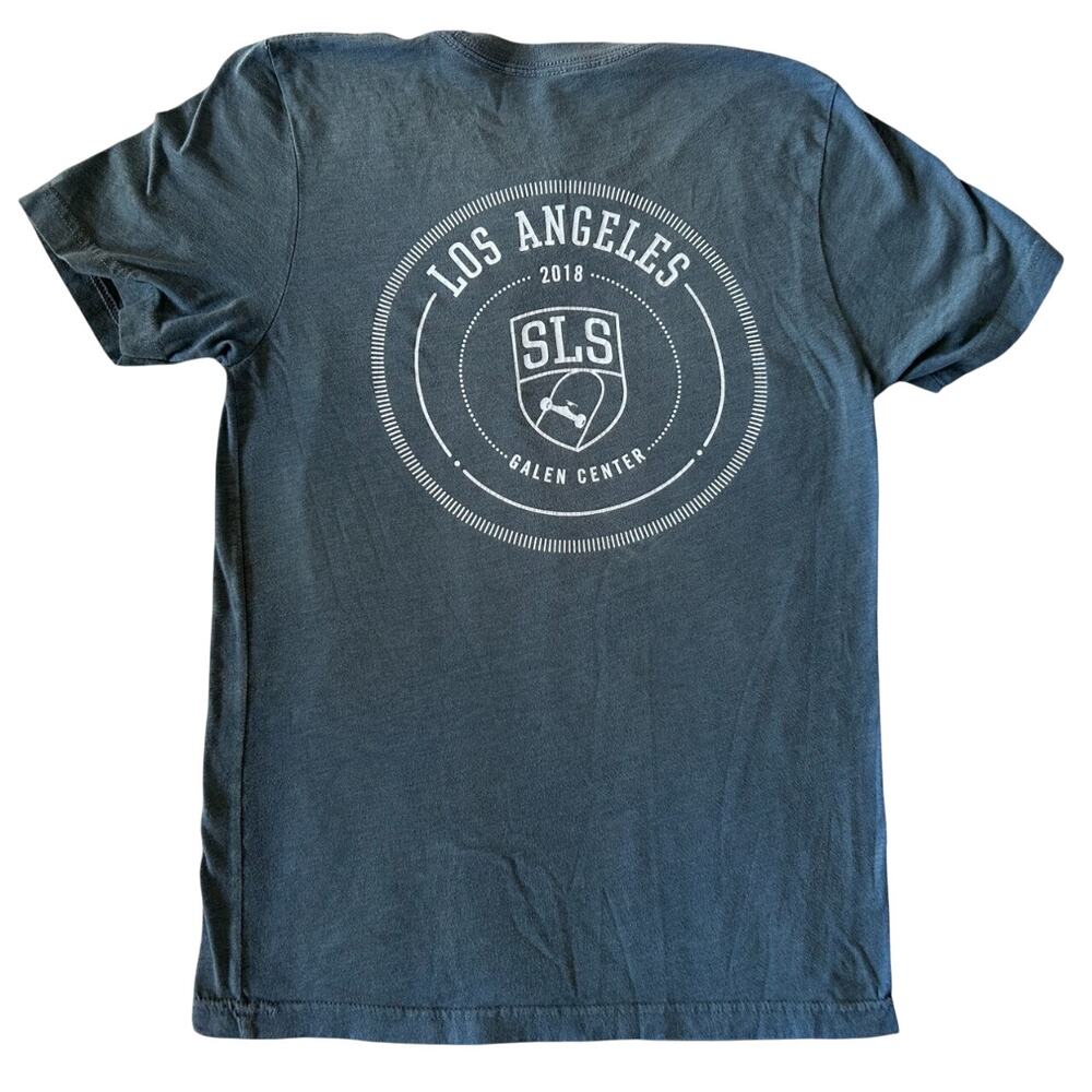 SLS Skate Boy's T Shirt Size Small Blue Gray